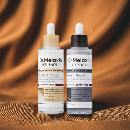 [Dr.Melaxin Official] Peel Shot Glow Rice Ampoule Duo